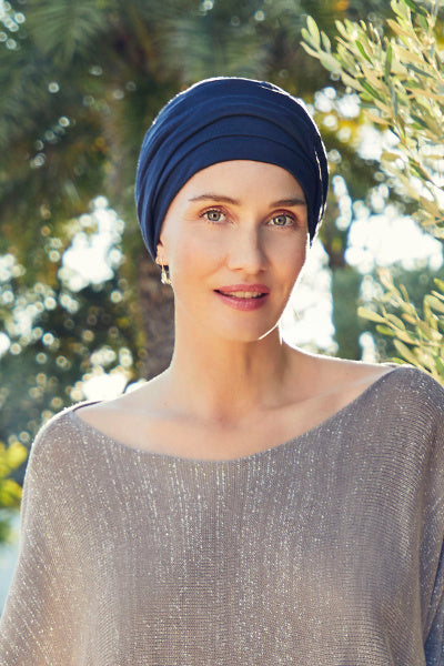 Berrie - Turbante in Tessuto 37.5® Technology - colore blu scuro 1539-0383