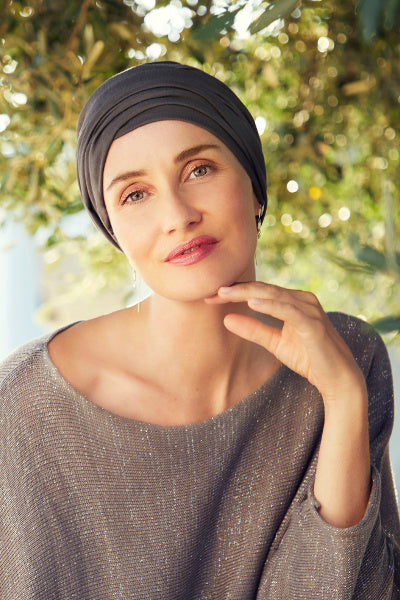 Berrie - Turbante in Tessuto 37.5® Technology - colore grigio scuro 1539-0769
