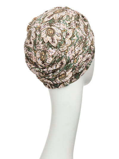 Turbante Lotus - Cuffia in Viscosa di Bambù - fantasia 1008-4077