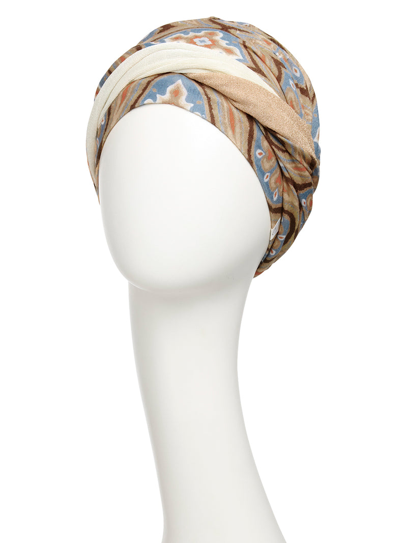 Turbante Shakti - Cuffia in lino - Fantasia - 1417-4081