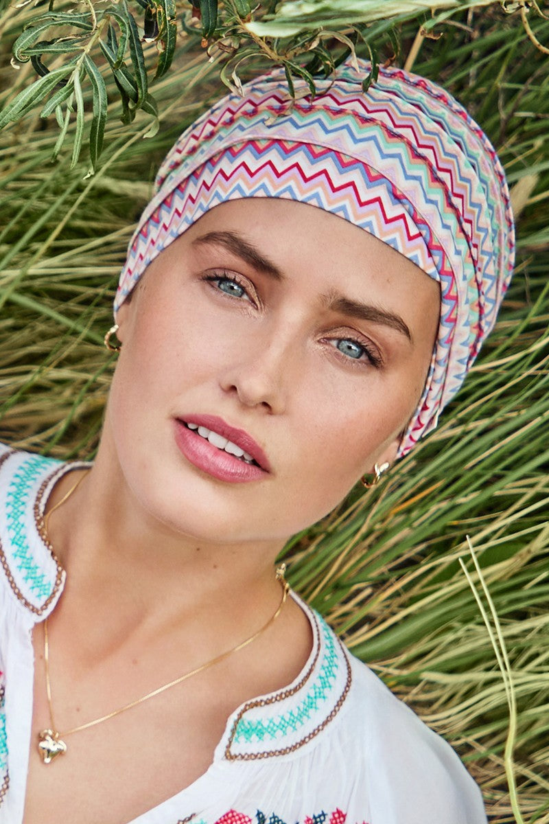 Turbante Yoga - Cuffia in Viscosa di Bambù - fantasia - 2000-4079